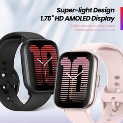 Amazfit Active Smart Wacth With 100+ Watch Faces Long Lasting BatterY 14 Days Notifications & Bluetooth Calling and Music  PINK